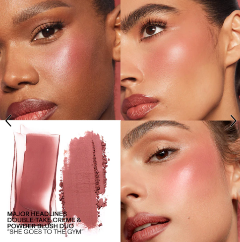 PATRICK TA MINI MAJOR HEADLINES DOUBLE-TAKE CREME & POWDER BLUSH DUO