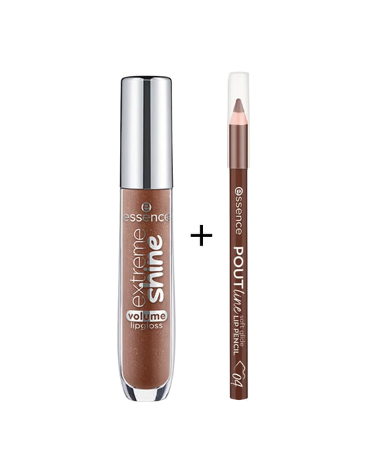 ESSENCE LIP COMBO GLOSS AND LIP LINNER COCOA