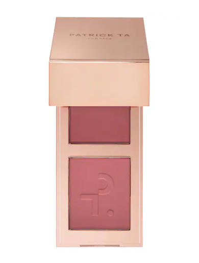 PATRICK TA MINI MAJOR HEADLINES DOUBLE-TAKE CREME & POWDER BLUSH DUO